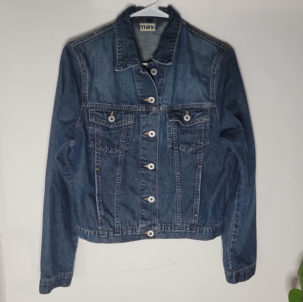 Mavi Kathy Women's  Denin Trucker Jeans Jacket Size M